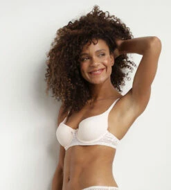 Soutien-gorge Corbeille En Dentelle Florale Recyclée Rose Sublim