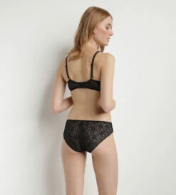 Slip Femme En Dentelle Florale Recyclée Transparente Noir Sublim -Offres DIM Boutique D0CDPC1 0HZ 04