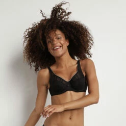 Soutien-gorge à Armatures Motif Carreaux Noir Generous Edition Limitée