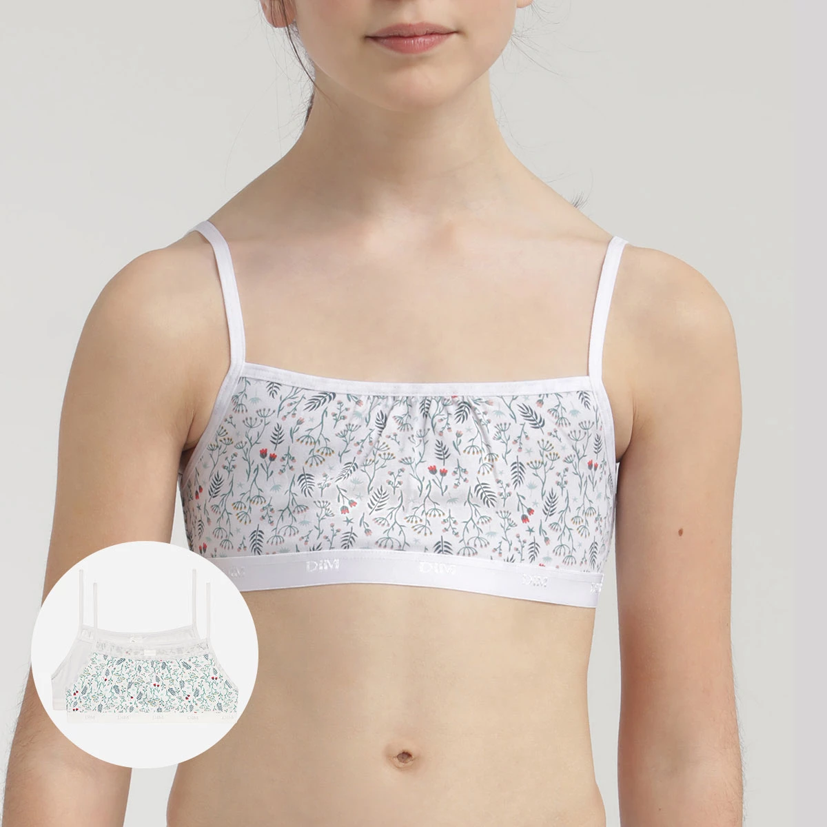 Lot De 2 Brassières Fille En Coton Stretch Liberty Blanc Les Pockets 3 Lot De 2 Brassières Fille En Coton Stretch Liberty Blanc Les Pockets