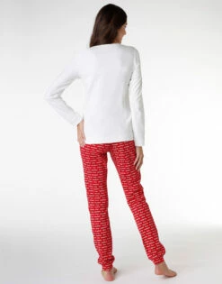 Pyjama Long Pour Femme En 100% Coton, Ivoire -Offres DIM Boutique D0CFKPS 0QR 02