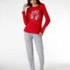 Pyjama Long En Jersey De Coton, Rouge 2 Pyjama Long En Jersey De Coton, Rouge -Offres DIM Boutique D0CFNPS A22 01
