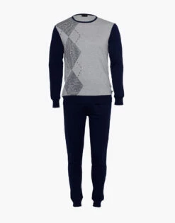 Pyjama Long Pour Homme En Coton Interlock, Gris Mélangé -Offres DIM Boutique D0CGTPS ANE 07