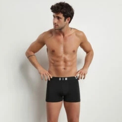 Boxer Homme En Coton Modal Et Ceinture Unie Noir Dim Originals -Offres DIM Boutique D0CI5C1 0HZ 01 1