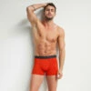 Boxer Homme En Coton Modal Orange à Ceinture Noire Dim Classic -Offres DIM Boutique D0CI8C1 AI4 01
