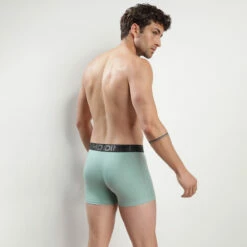 Boxer Homme En Coton Modal Bleu Céladon à Ceinture Noire Dim Classic -Offres DIM Boutique D0CI8C1 AMV 02