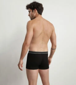 Boxer Homme En Coton Modal Côtelé Style Rétro Noir Dim Elegant -Offres DIM Boutique D0CI9C1 0HZ 02