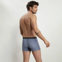 Boxer Homme En Coton Modal Côtelé Bleu Outremer Dim Elegant -Offres DIM Boutique D0CI9C1 53Z 02
