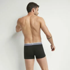 Boxer Homme En Coton Modal à Ceinture Rayée Noir Dim Smart -Offres DIM Boutique D0CIAC1 0HZ 02