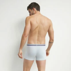 Boxer Homme En Coton Modal à Ceinture Rayée Bleu Dragée Dim Smart -Offres DIM Boutique D0CIAC1 9T0 02