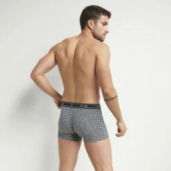 Boxer Homme En Coton Stretch Imprimé Pied De Coq Dim Fancy -Offres DIM Boutique D0CIBC1 2M9 02