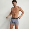 Boxer Homme En Coton Stretch Imprimé Palmier Bleu Dim Fancy -Offres DIM Boutique D0CIBC1 AJA 01