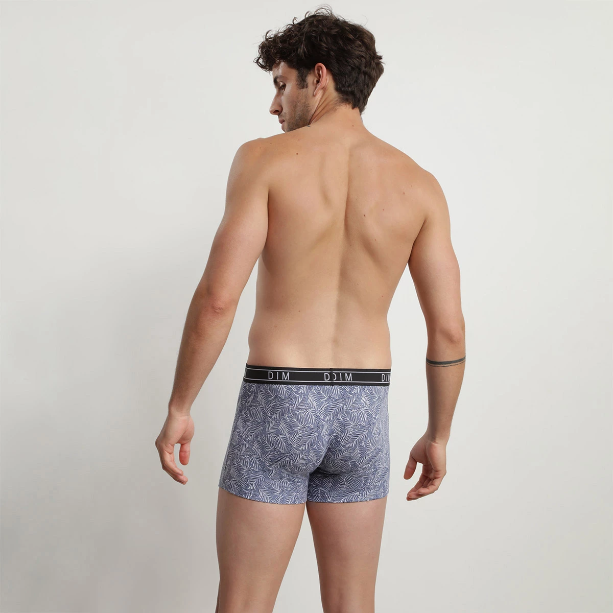 Boxer Homme En Coton Stretch Imprimé Palmier Bleu Dim Fancy 5 Boxer Homme En Coton Stretch Imprimé Palmier Bleu Dim Fancy – Image 3