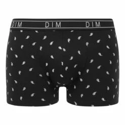 Boxer Homme En Coton Stretch à Motif Cachemire Noir Dim Fancy -Offres DIM Boutique D0CIBC1 AJB 03