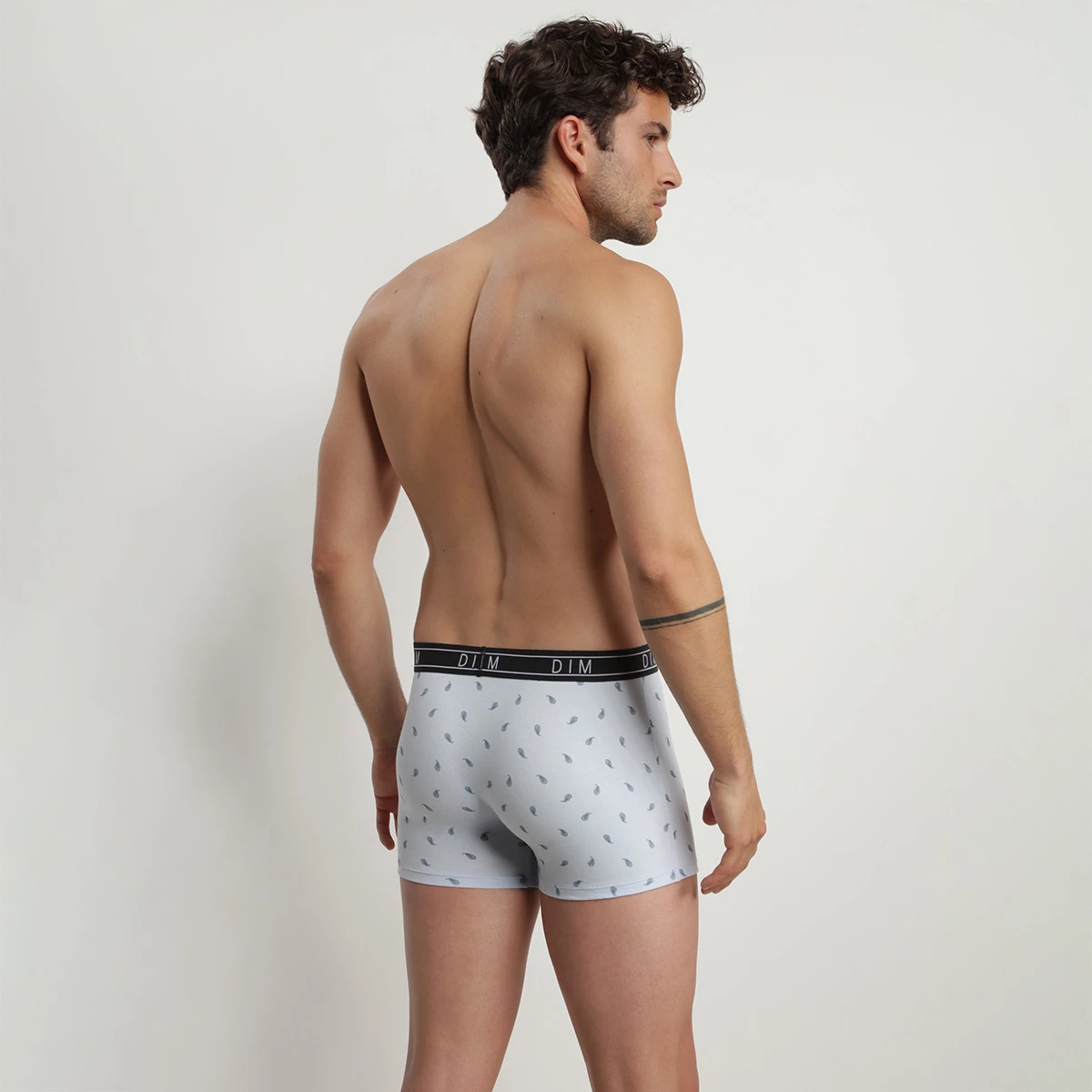 Boxer Homme En Coton Stretch à Motif Cachemire Bleu Dim Fancy 5 Boxer Homme En Coton Stretch à Motif Cachemire Bleu Dim Fancy – Image 3
