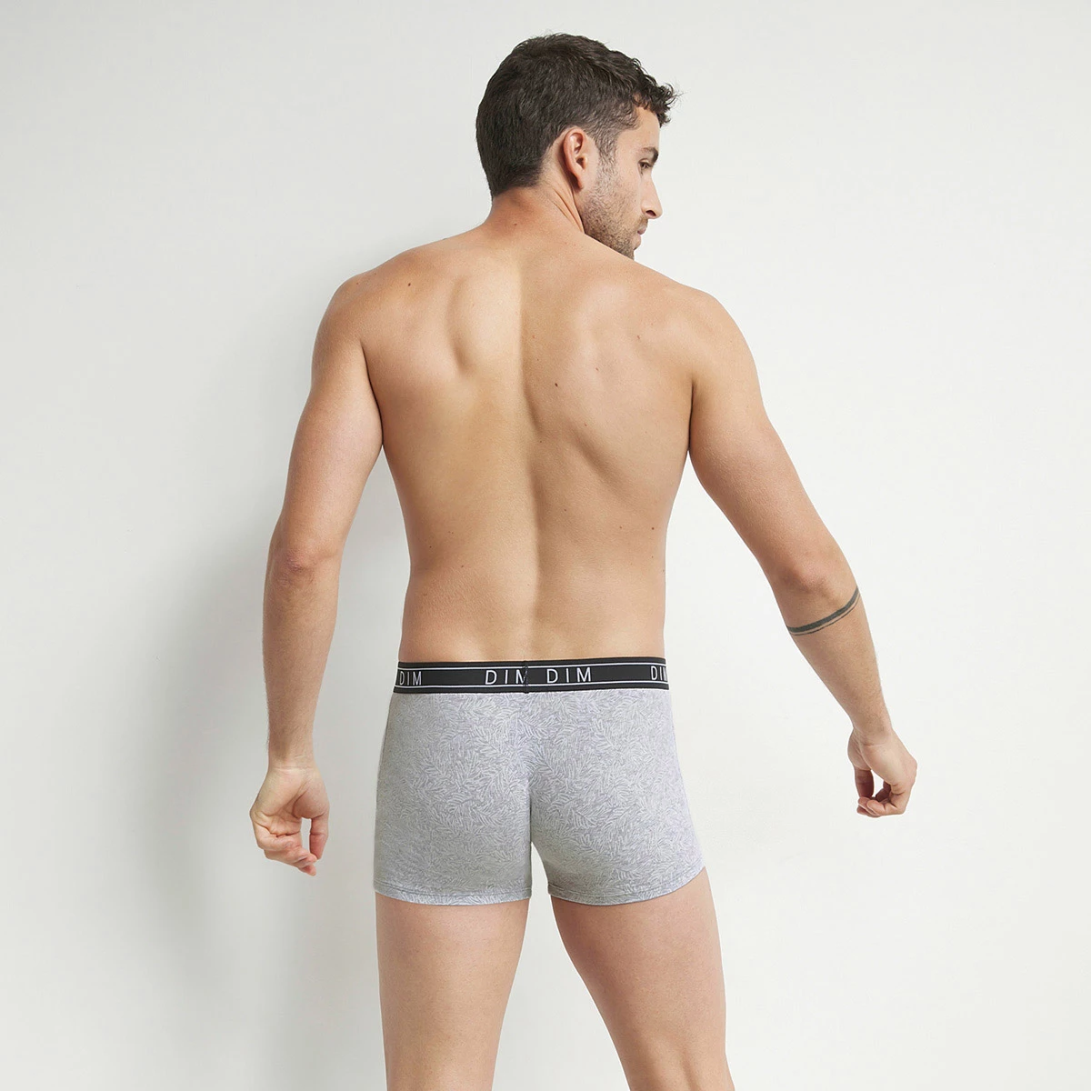 Boxer Homme En Coton Stretch Imprimé Végétal Gris Dim Fancy 5 Boxer Homme En Coton Stretch Imprimé Végétal Gris Dim Fancy – Image 3