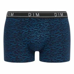Boxer Homme En Coton Stretch Imprimé Ondulations Marine Dim Fancy -Offres DIM Boutique D0CIBC1 APW 03