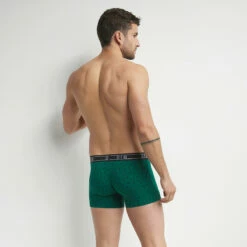 Boxer Homme En Coton Stretch Imprimé Forestiers Vert Dim Fancy -Offres DIM Boutique D0CIBC1 APX 02