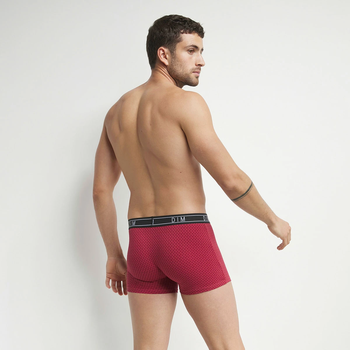 Boxer Homme En Coton Stretch Imprimé Mosaique Rouge Dim Fancy 5 Boxer Homme En Coton Stretch Imprimé Mosaique Rouge Dim Fancy – Image 3