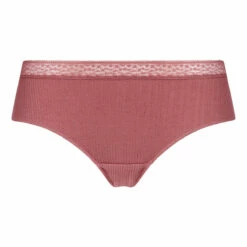 Shorty Femme En Coton Côtelé Et Dentelle Bois De Rose Dim Coton Lace -Offres DIM Boutique D0CIEC1 A7U 05