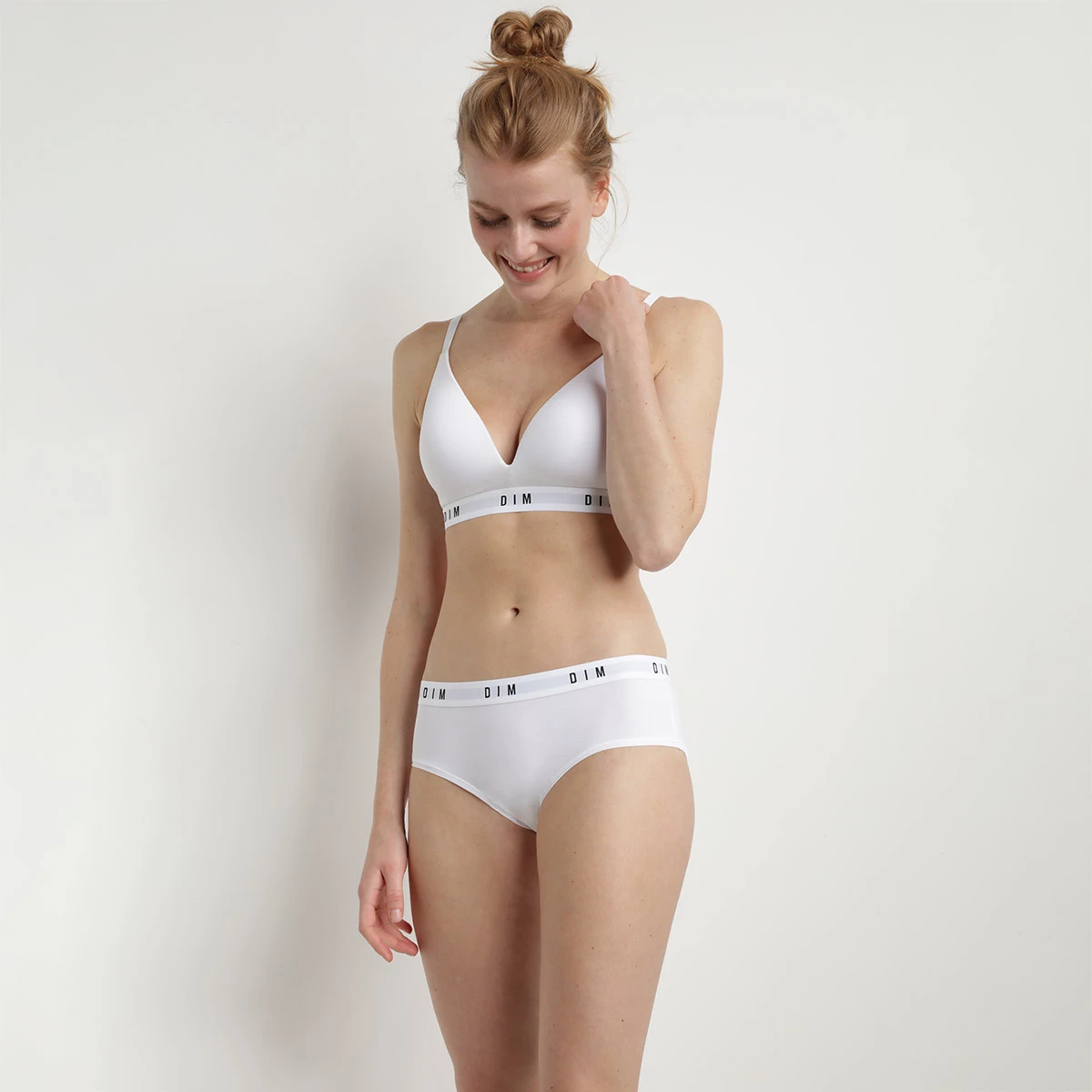Soutien-gorge Triangle Ampliforme Sans Armatures Blanc Dim Originals 6 Soutien-gorge Triangle Ampliforme Sans Armatures Blanc Dim Originals – Image 4