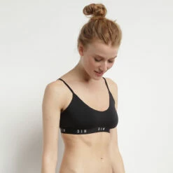 Brassière Femme En Coton Modal Sans Armatures Noir DIM Originals