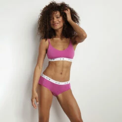 Brassière Femme En Coton Modal Sans Armatures Rose Vif DIM Originals -Offres DIM Boutique D0CIHC1 AJ6 03