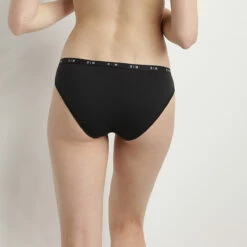 Slip Femme En Coton Modal Noir DIM Originals -Offres DIM Boutique D0CIIC1 0HZ 02