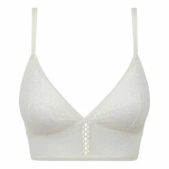 Bralette Ampliforme En Dentelle à Motif Feuillage Nacre MOD De Dim -Offres DIM Boutique D0CINC1 1LM 05