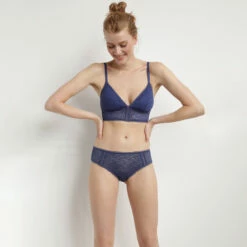 Bralette Ampliforme En Dentelle Motif Feuillage Bleu Lazuli MOD De Dim -Offres DIM Boutique D0CINC1 AJ5 03