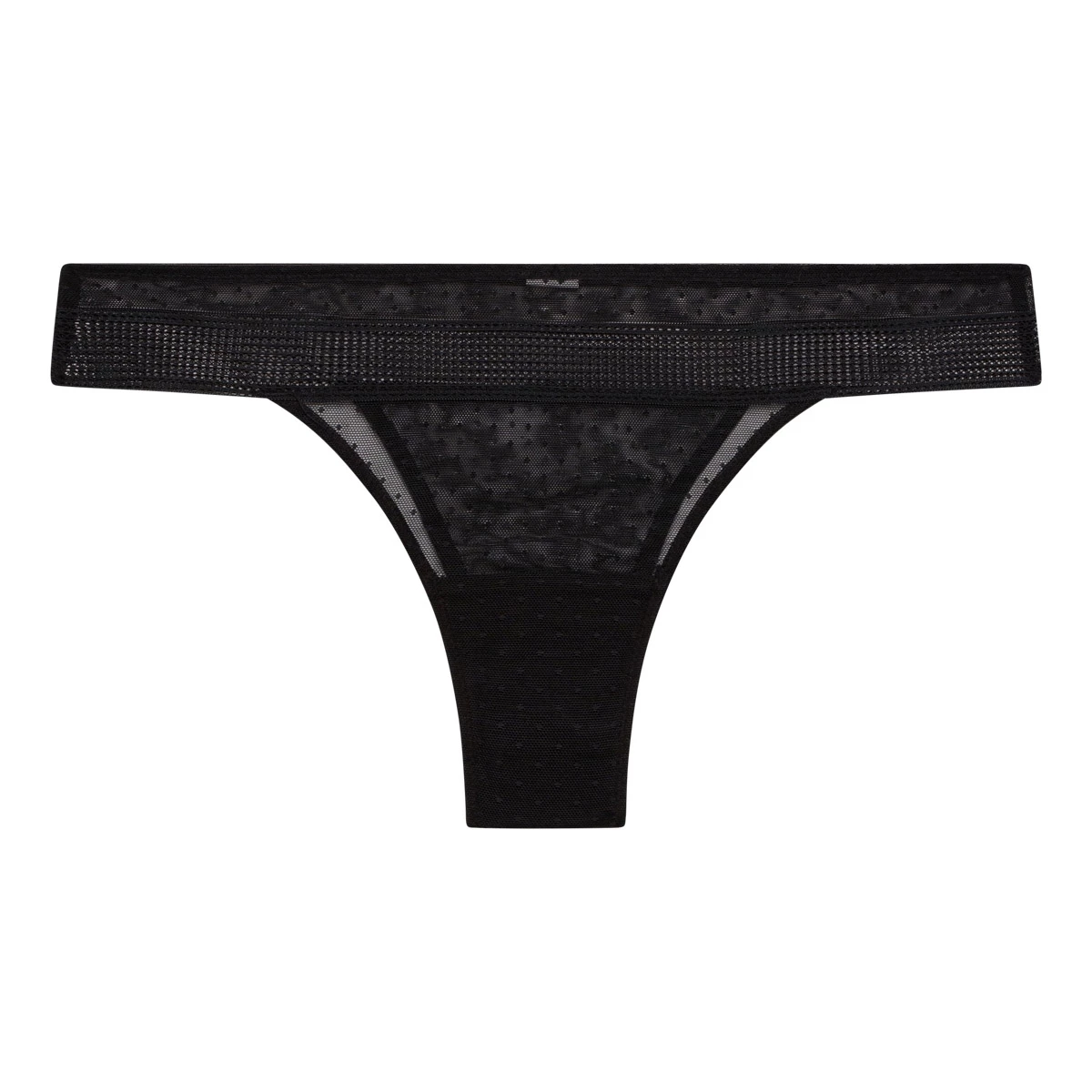 Tanga Femme Invisible En Plumetis Transparent Noir Bar à Culottes Dim 8 Tanga Femme Invisible En Plumetis Transparent Noir Bar à Culottes Dim – Image 6