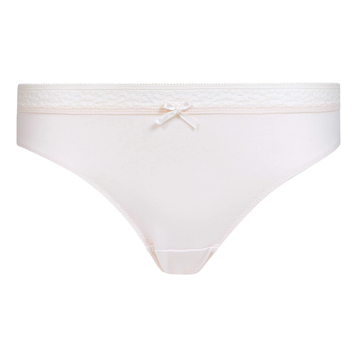 Culotte Femme En Coton Et Dentelle Blanc Rose Bar à Culottes Dim 8 Culotte Femme En Coton Et Dentelle Blanc Rose Bar à Culottes Dim – Image 6