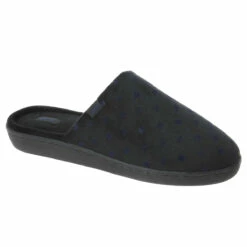 Chaussons Noirs Type Mules Pour Femme