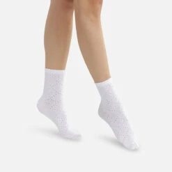 Chaussettes Femme En Coton à La Maille Ajourée Blanc Madame Dim 6 Chaussettes Femme En Coton à La Maille Ajourée Blanc Madame Dim -Offres DIM Boutique D0CJPM1 0HY 01 1