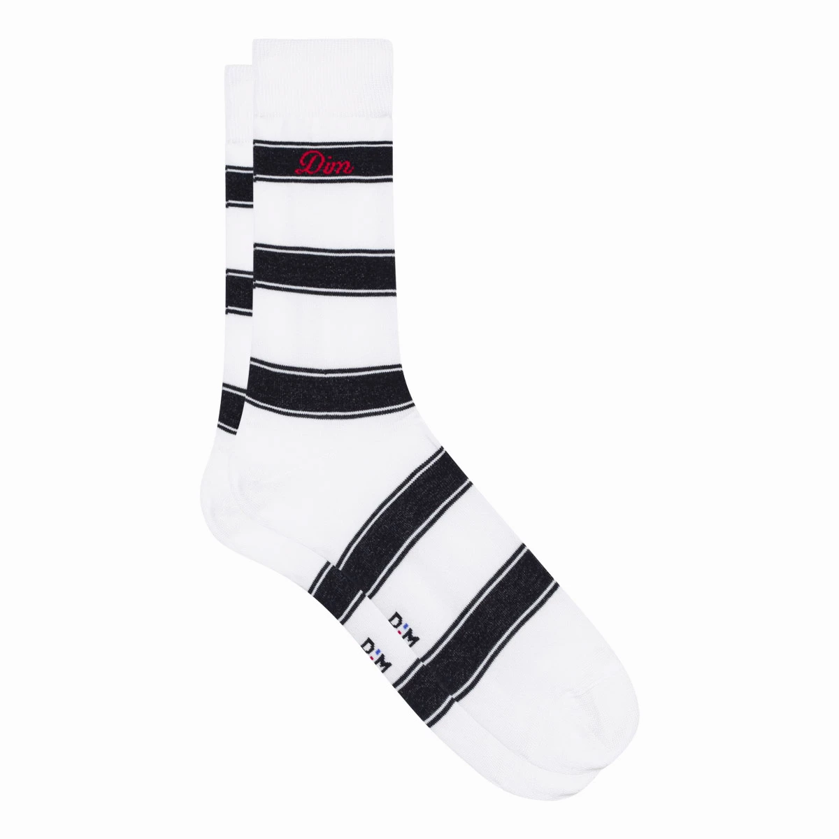 Chaussettes Homme En Coton Bleu Océan à Rayures Monsieur Dim 5 Chaussettes Homme En Coton Bleu Océan à Rayures Monsieur Dim – Image 3