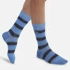 Chaussettes Homme En Coton Bleu Ciel à Rayures Monsieur Dim -Offres DIM Boutique D0CJRM1 APN 01