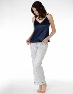 Haut De Pyjama En Satin Pour Femme, Bleu -Offres DIM Boutique D0CKRP1 2JY 01 1