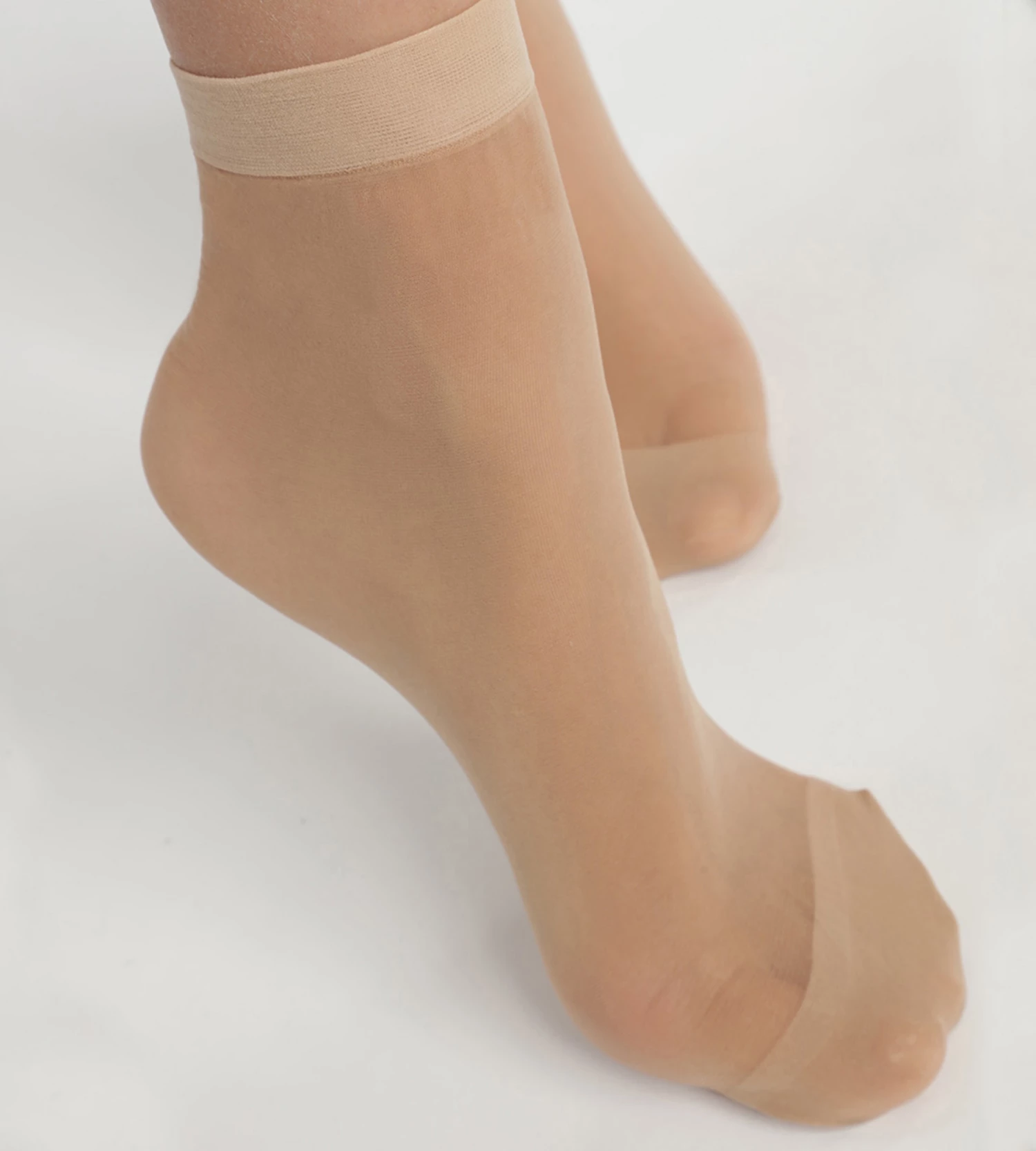 Lot De 2 Paires De Socquettes Voile Renforcé Beige Éclat Ultra Resist 5 Lot De 2 Paires De Socquettes Voile Renforcé Beige Éclat Ultra Resist – Image 3