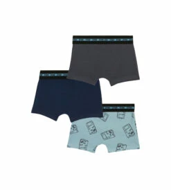 Lot De 3 Boxers Garçon Coton Stretch Motif Gameboy Bleu EcoDim Mode -Offres DIM Boutique D0CN4C3 AM5 02