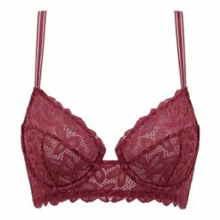 Soutien-gorge Emboîtant En Dentelle Fleurie Burgundy Daily Glam -Offres DIM Boutique D0CN6C1 AMN 05