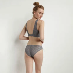 Bralette Sans Armatures En Dentelle Fleurie Bleu Chardon Daily Glam -Offres DIM Boutique D0CN9C1 AMM 04