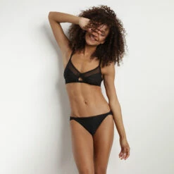 Slip Femme En Mesh Et Microfibre Noir à Rayures Smoking Story 11 Slip Femme En Mesh Et Microfibre Noir à Rayures Smoking Story -Offres DIM Boutique D0CNDC1 0HZ 03