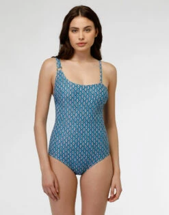 Maillot De Bain Une Pièce En Microfibre, Imprimé Géométrique -Offres DIM Boutique D0COOPA ASK 03