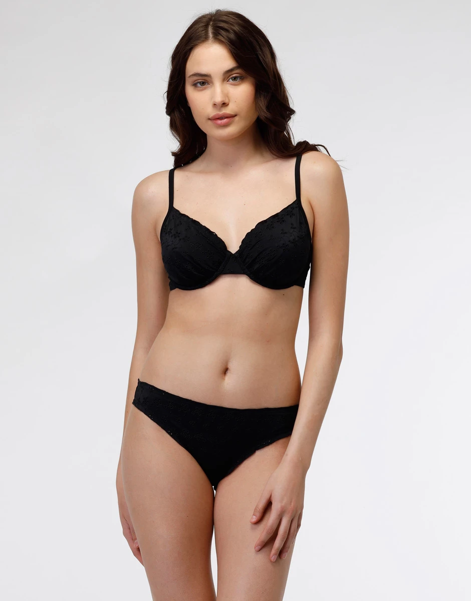 Maillot De Bain Soutien-gorge En Dentelle Sangallo Avec Armatures Noir 6 Maillot De Bain Soutien-gorge En Dentelle Sangallo Avec Armatures Noir â Image 4
