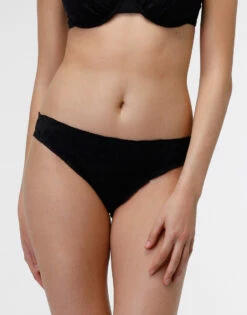 Bas De Bikini Midi En Dentelle Sangallo Noir