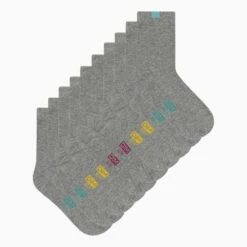 Lot De 5 Paires De Chaussettes Enfant En Coton Gris Clair Écodim 6 Lot De 5 Paires De Chaussettes Enfant En Coton Gris Clair Écodim -Offres DIM Boutique D0CQXM5 6IZ 02