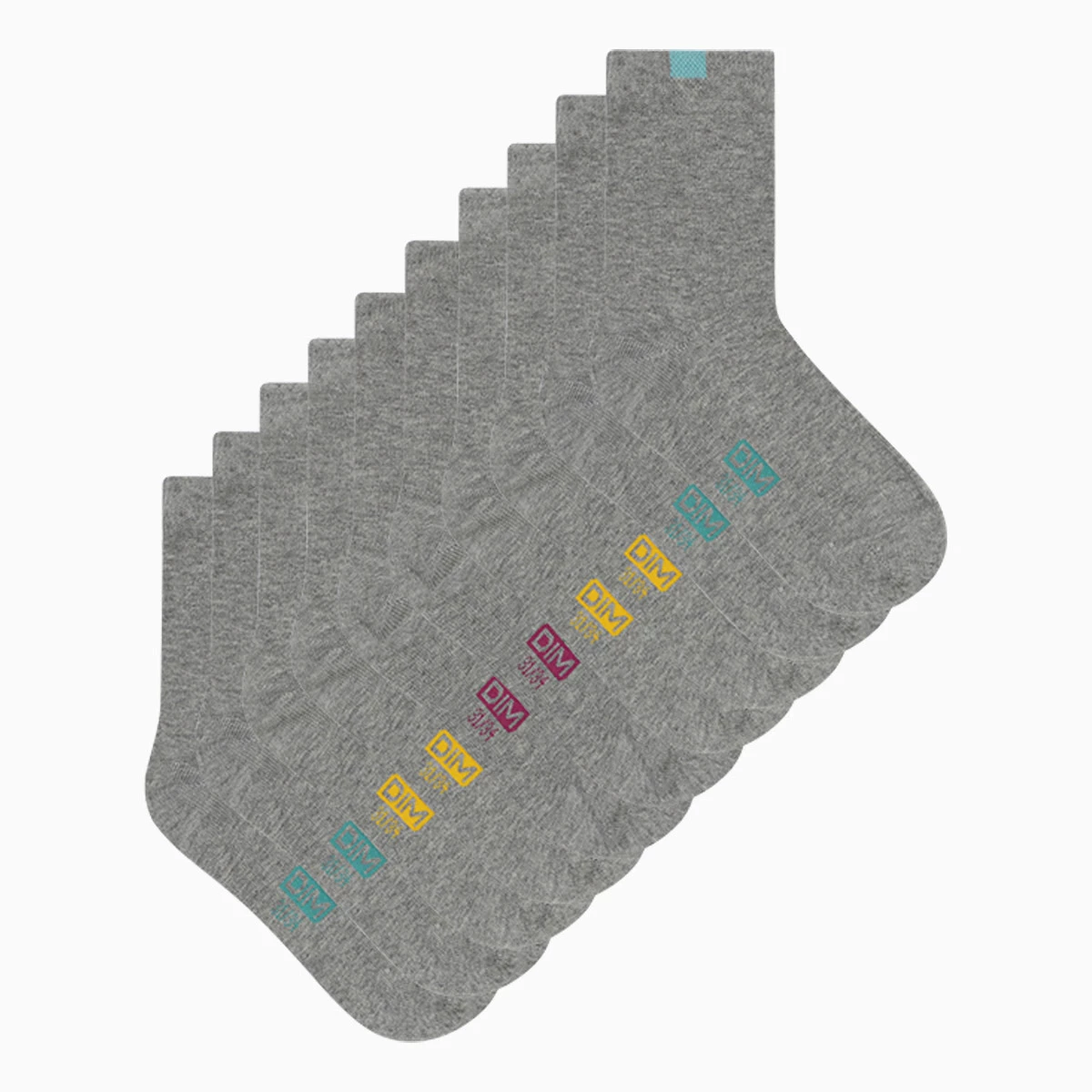 Lot De 5 Paires De Chaussettes Enfant En Coton Gris Clair Écodim 4 Lot De 5 Paires De Chaussettes Enfant En Coton Gris Clair Écodim – Image 3