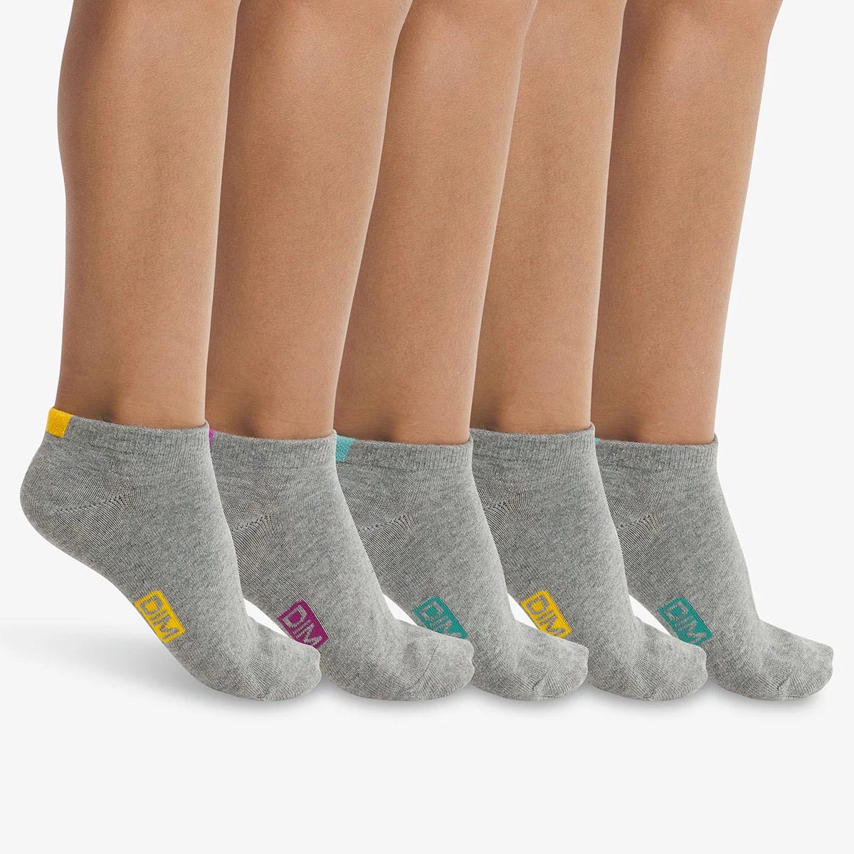 Lot De 5 Paires De Socquettes Enfant En Coton Gris Clair ÉcoDim 3 Lot De 5 Paires De Socquettes Enfant En Coton Gris Clair ÉcoDim