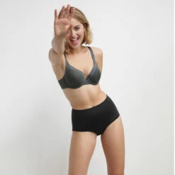 Soutien-gorge Corbeille En Microfibre Vert Gris Generous Invisible -Offres DIM Boutique D0CS8C1 A2H 03