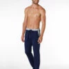 Bas De Pyjama Pour Homme En Jersey 100% Coton, Bleu Marine